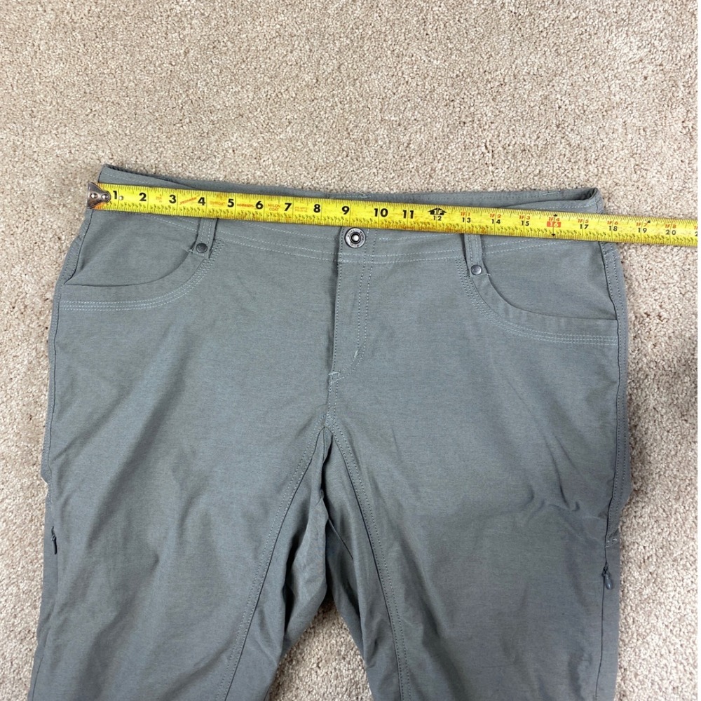Kuhl Splash Kapri Womens 14 Gray Green Hiking Outdoor Utility Crop Pants - Picture 6 of 12